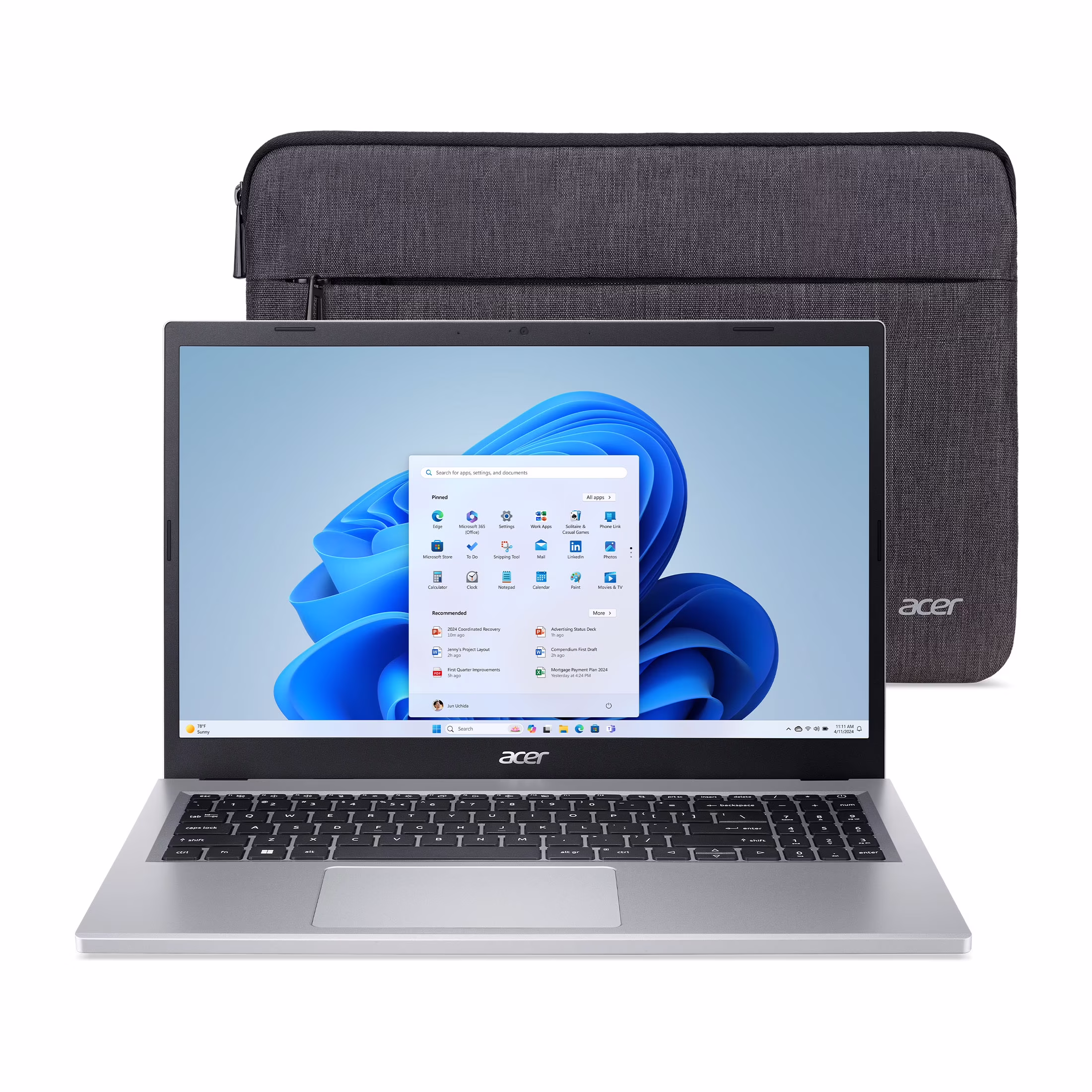 Acer Aspire 3 - 15.6" Notebook Full HD AMD Ryzen 5 7520U - 8 GB RAM 512 GB SSD - English Keyboard - Silver - A315-24P A315-24P-R2AG