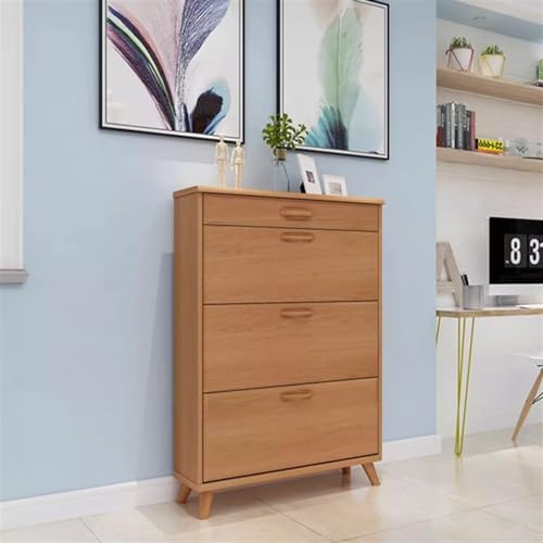 Shoe Cabinet Shoe Cabinet with 3 Flip Drawers, Space Saving Slim Shoe Storage Cabinet, Freesanding Shoe Organizer Rack Cabinet for Entryway Hallway Shoe Organizer