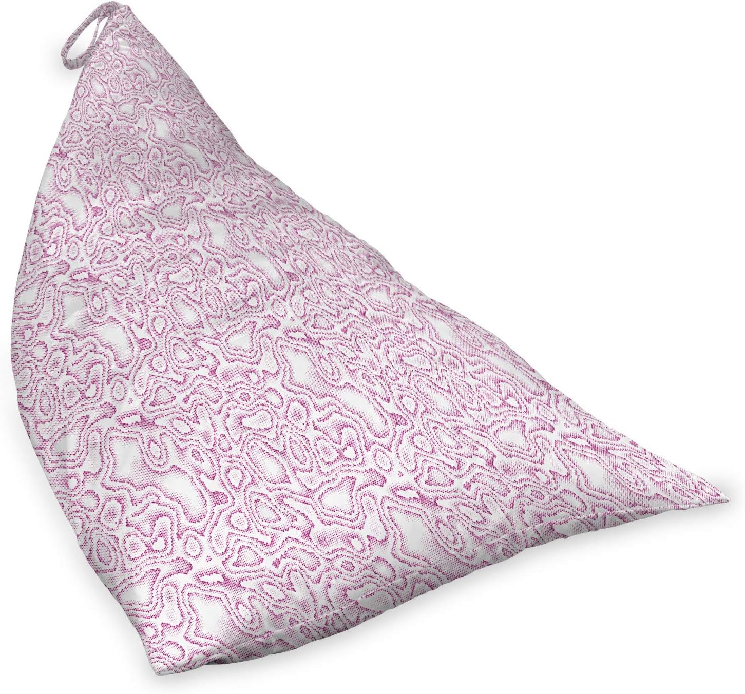 Ambesonne Snakeskin Print Lounger Chair Bag, Continuous Girly Adaptation of Fashion Animal Print, High Capacity Storage with Handle Container, Lounger Size, Lilac Dark Magenta