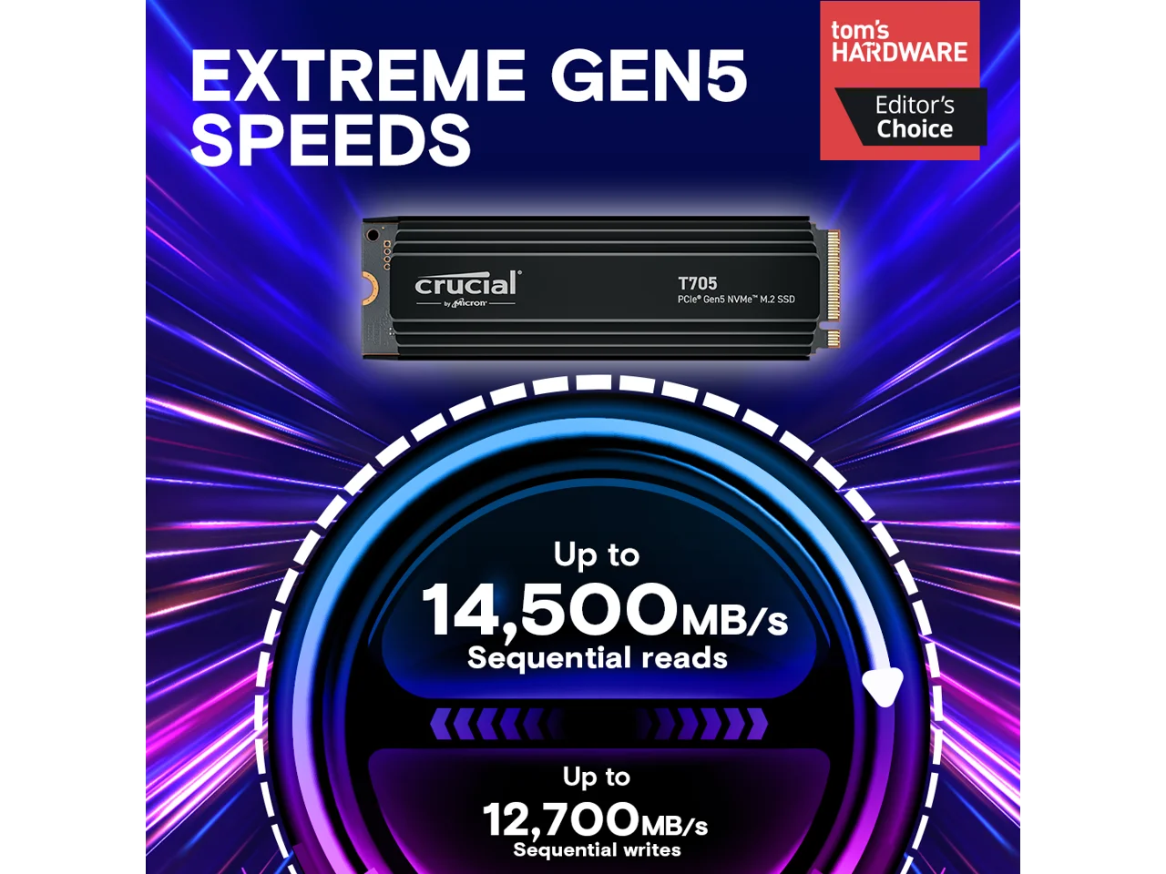 Crucial T705 2TB G5 SSD HS