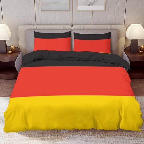 Delerain Comforter Set Queen Size, Puerto Rico Flag 3-Piece Bedding Set for Women Men Modern Soft Microfiber Bedroom Set Room Decor, 1 Duvet Cover + 2 Pillowcases