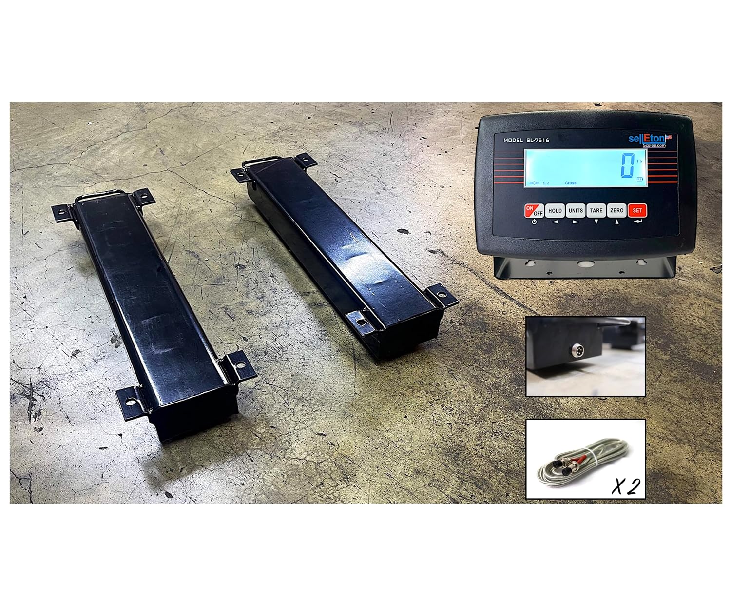 SellEton SL-WB Multi-Purpose Weigh Beam System - Livestock Scale, Weigh Bars Chute Scale, Cattle Scale, Portable Scale - 24