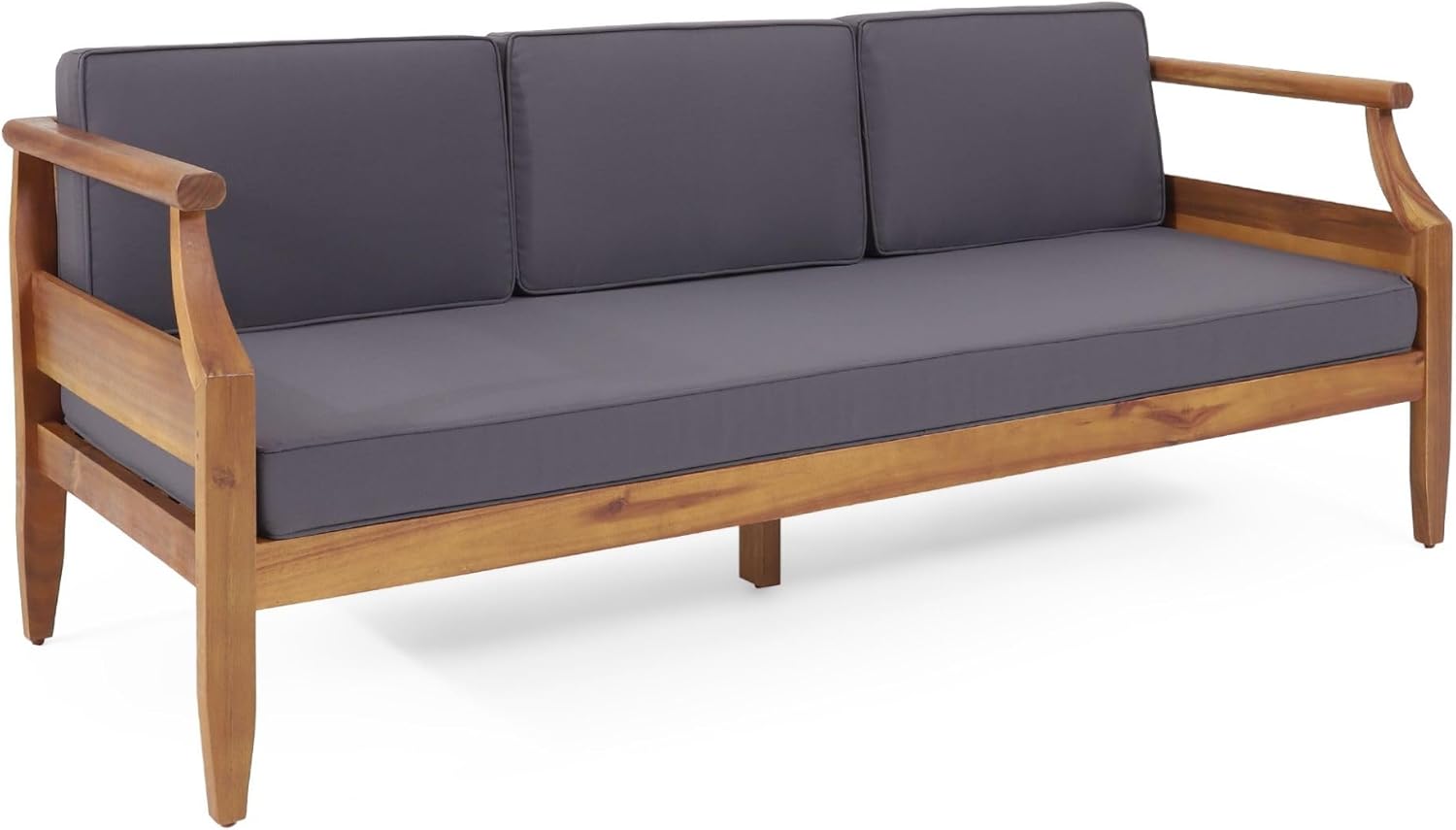 Christopher Knight Home Aston Sofas, Teak + Dark Gray