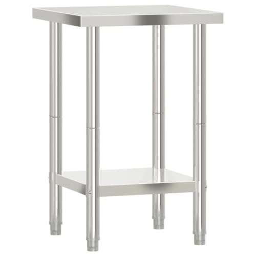 vidaXL Stainless Steel Work Table - 21.7