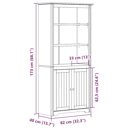 Bookcase Gray 31.5
