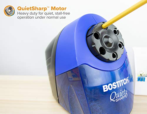 Stanley Bostitch SuperPro6 Commercial Pencil Sharpener with 6 Holes and Industrial Motor, Gray (EPS12HC)