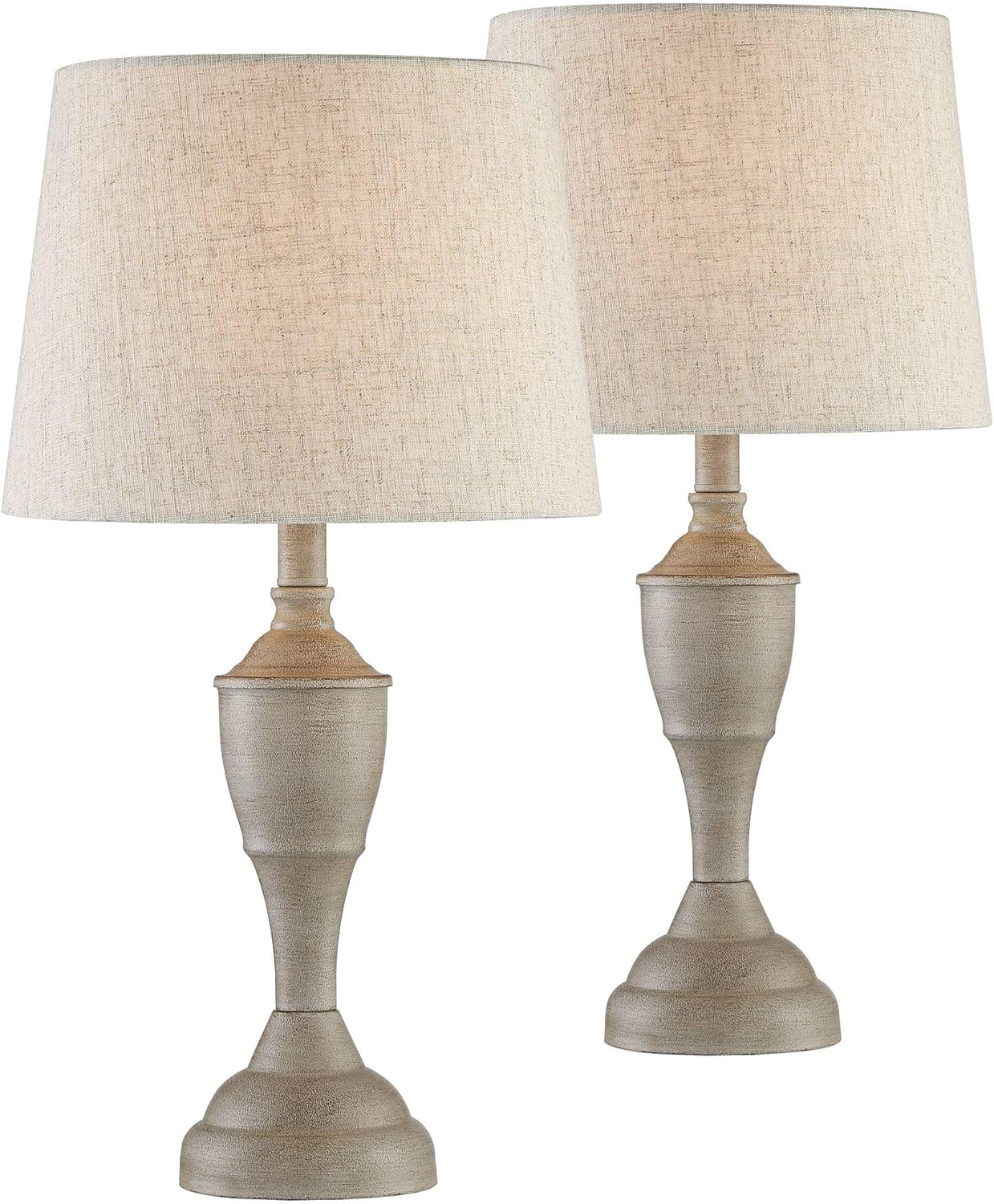 360 Lighting Claude Rustic Farmhouse Accent Table Lamps 21