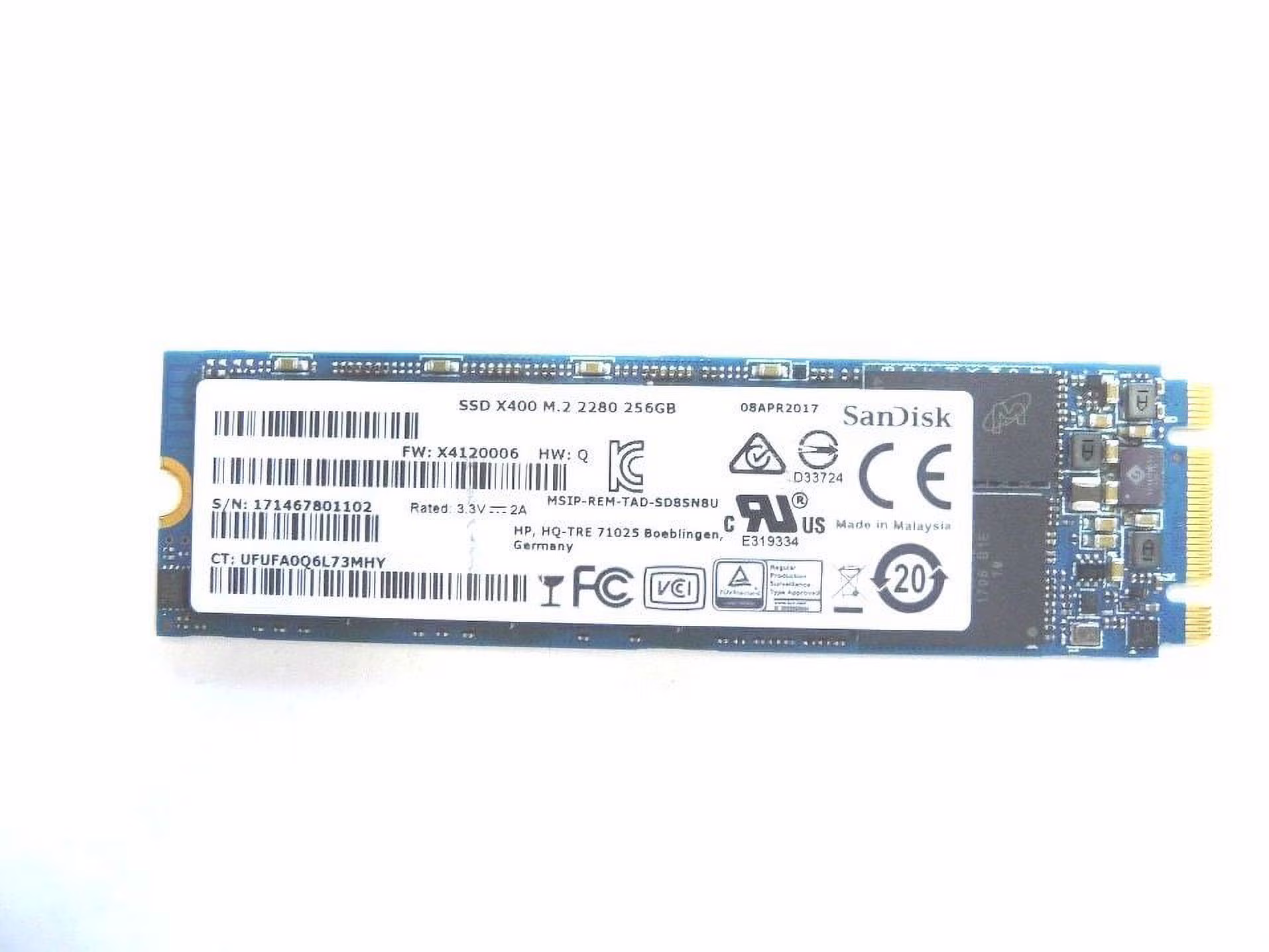 SSD Drive for HP 256GB Solid State Drive Hard Drive (SSD) 823956-001