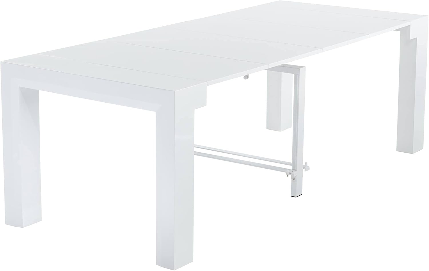 55 Downing Street Modern Minimalist Wood Rectangular 4-Leaf Extension Dining Table 90 1/2