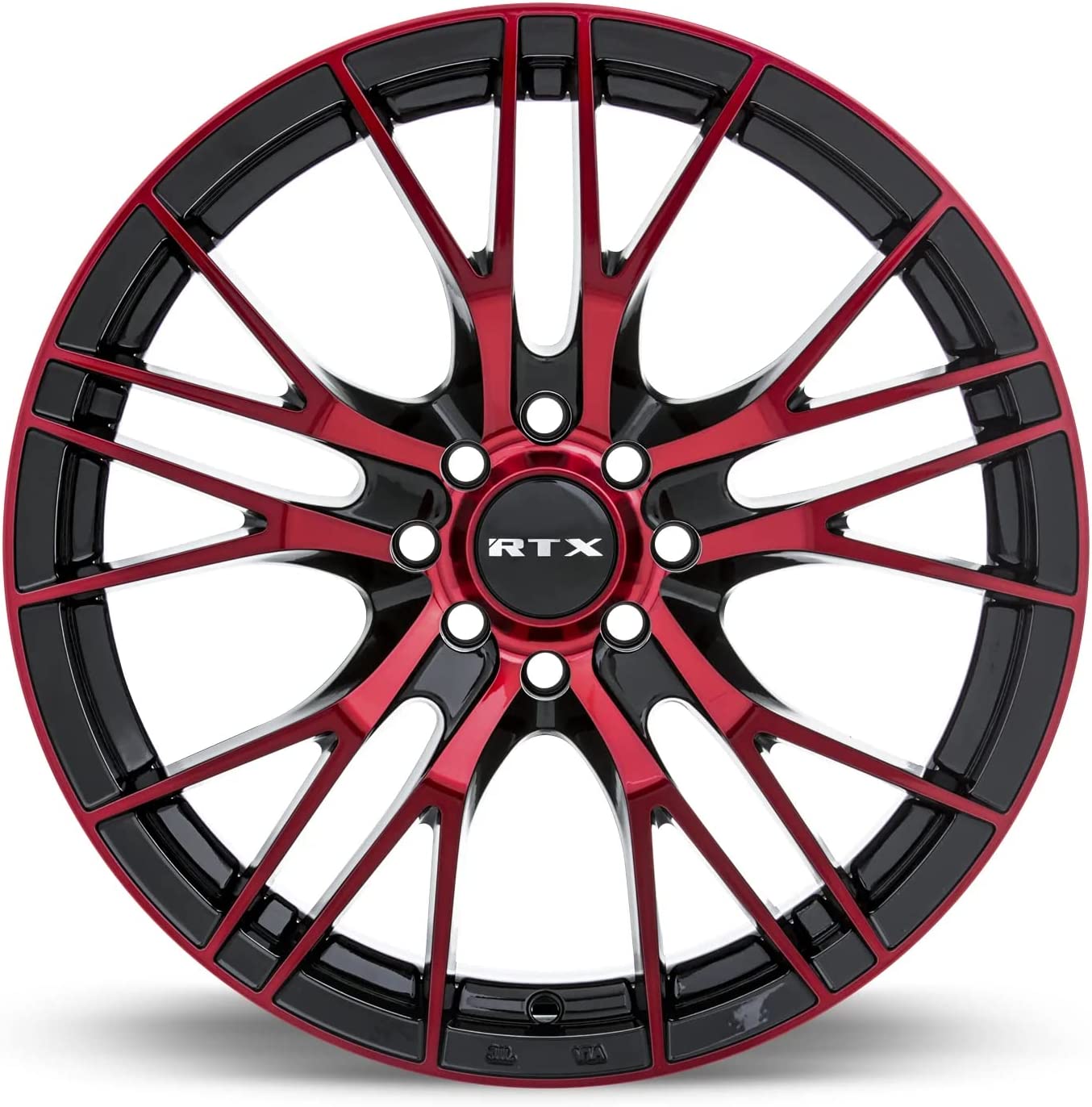 20x8.5 RTX Vertex Black Machined Red Wheel 5x4.5 (38mm)