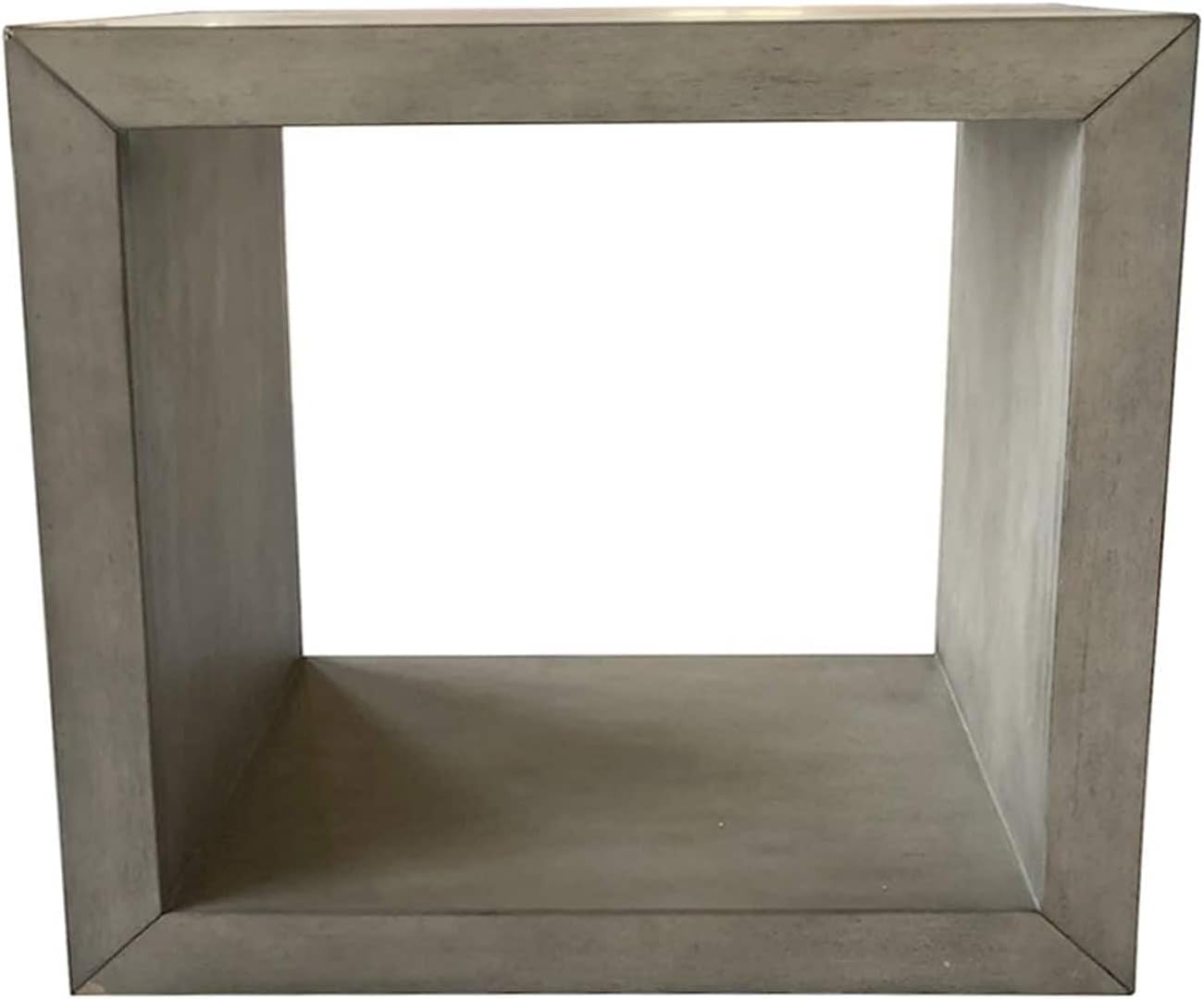 Heights Side Table Grey Farmhouse Pine Wood Finish Solid