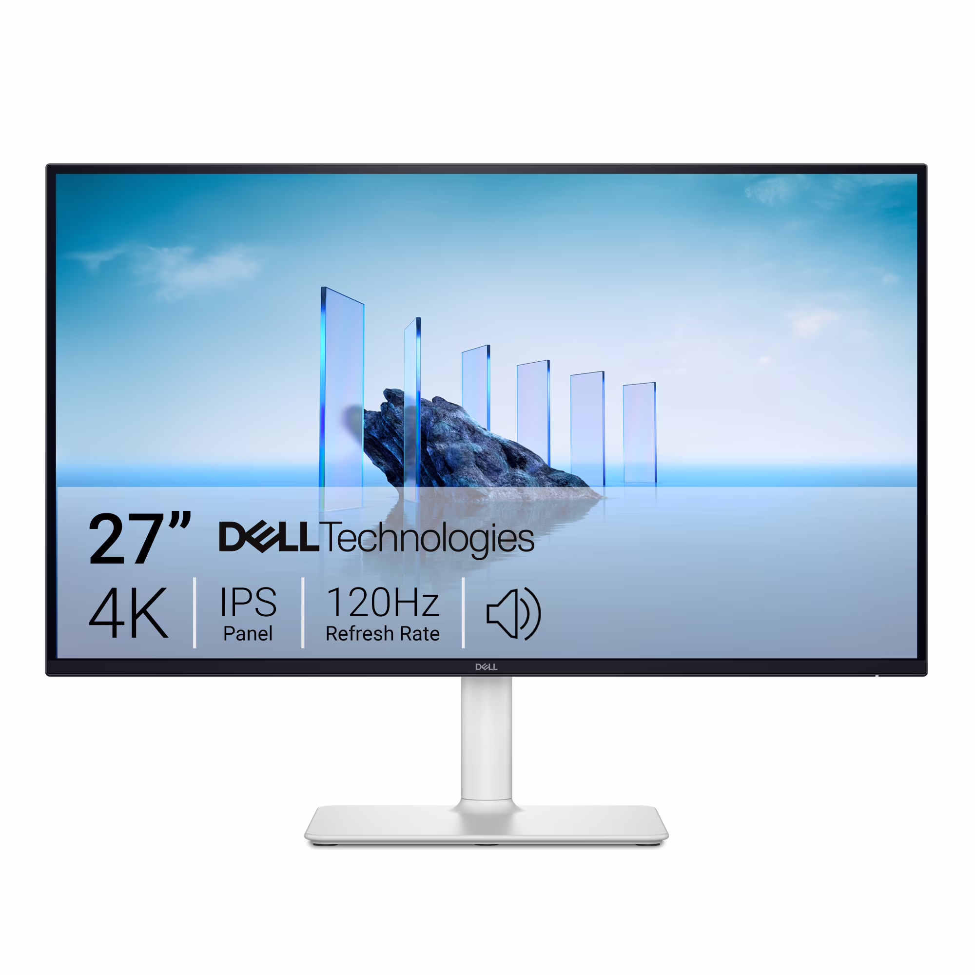 Dell 27 Plus 4K Monitor 27" UHD 120Hz IPS Anti-glare Computer Display Ash White, S2725QS