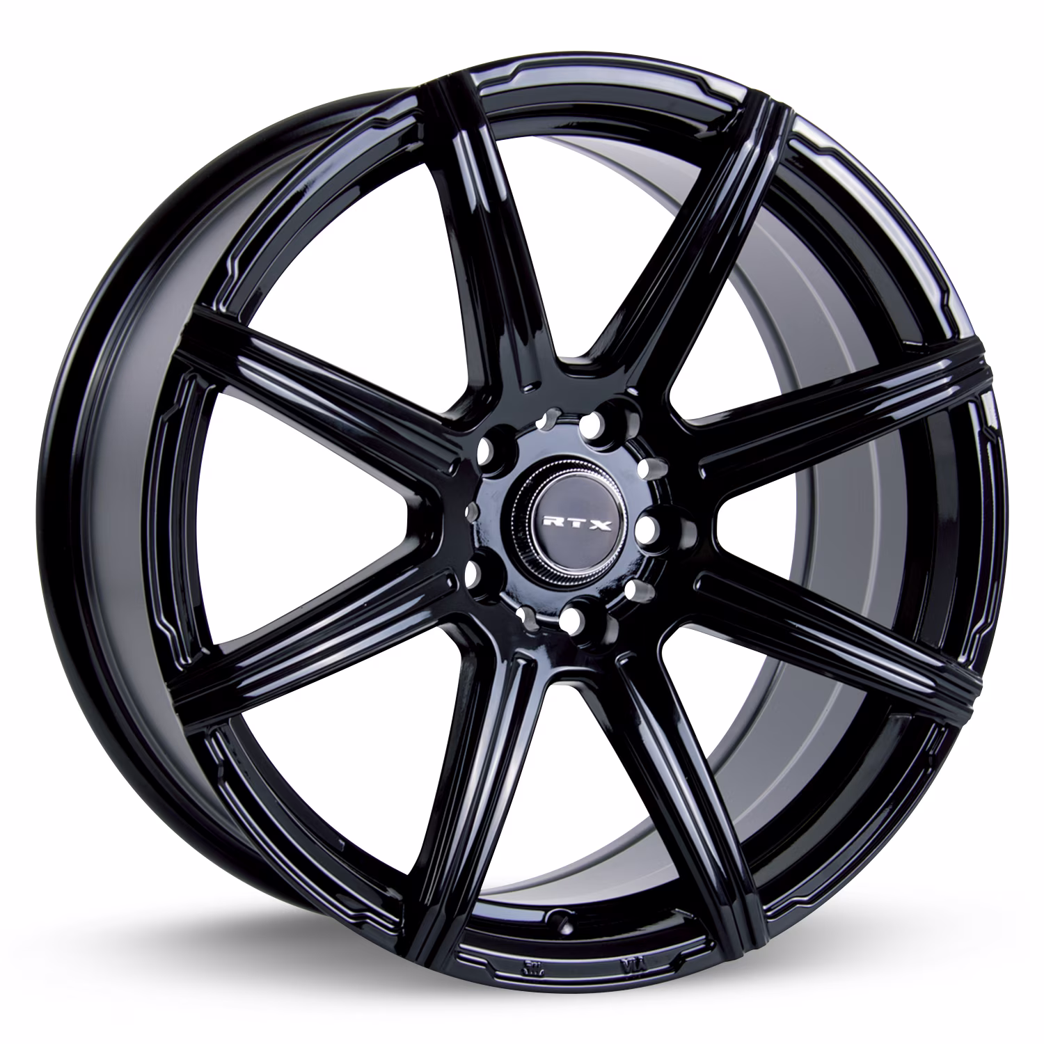 RTX Compass 16x7 5x114.3 38P C73.1 Gloss Black Wheel