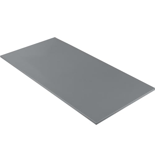 Kaboon 36x20 inch Black Table Top Universal, Solid One-Piece Desktop, Reversible Melamine Countertop, Double Desks, L-Desk DIY