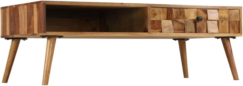 Coffee Table Solid Sheesham Wood with Honey Finish 43.3