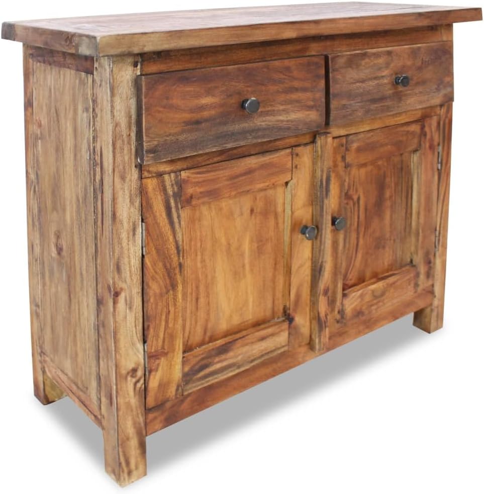 Sideboard, Bathroom Storage Buffets & Sideboards Garage Cabinets Liquor Cabinet Suitable for Home Dining Room Bathroom Kitchens, Solid Reclaimed Wood 29.5