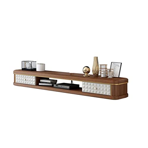 Wall Mounted TV Cabinet Wall Shelf Floating Shelf TV Multimedia Console Router Set top Box Sky Box TV Stands Wall Mount Entertainment Unit with Drawer Book Cases TV Board TV Unit