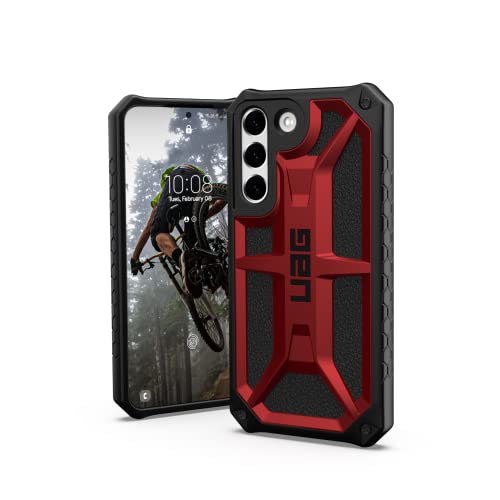 URBAN ARMOR GEAR UAG Designed for Samsung Galaxy S22 Case Kevlar Black Rugged Lightweight Slim Shockproof Premium Monarch Protective Cover, [6.1 inch Screen]