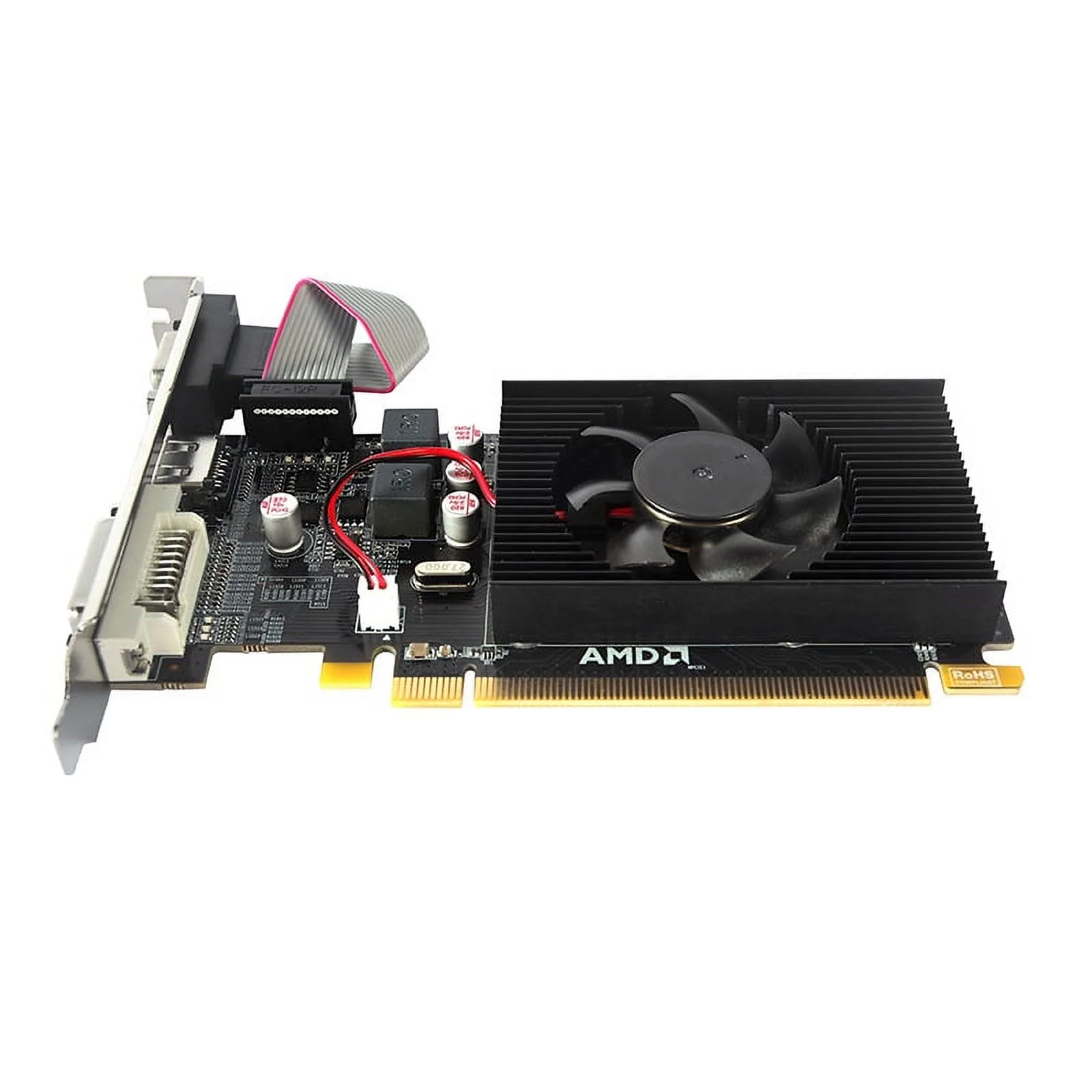 New AMD R5 230 2G widescreen version small chassis knife card HD office home computer independent graphics card