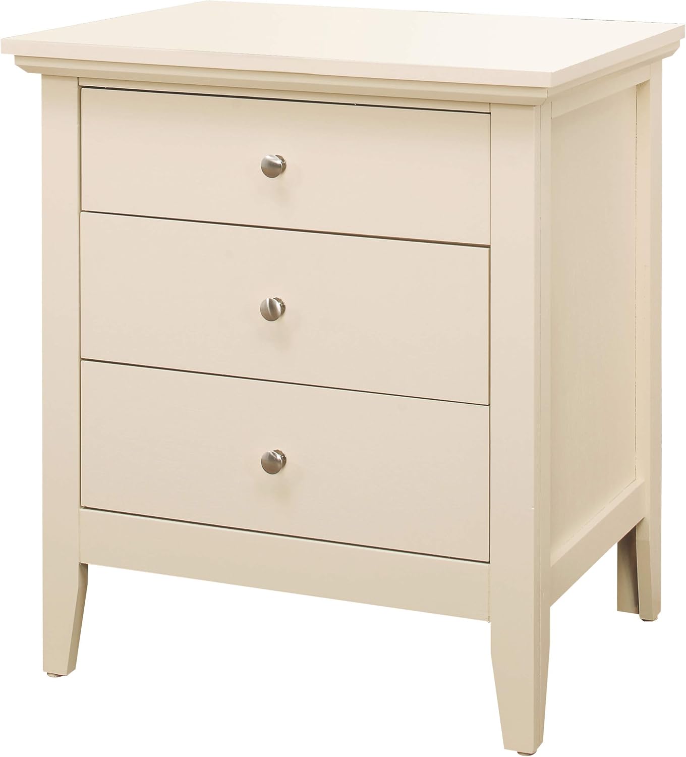 Hammond G5475-N: Add Style with a Beige 3-Drawer Nightstand, Enhancing Contemporary Bedroom Décor