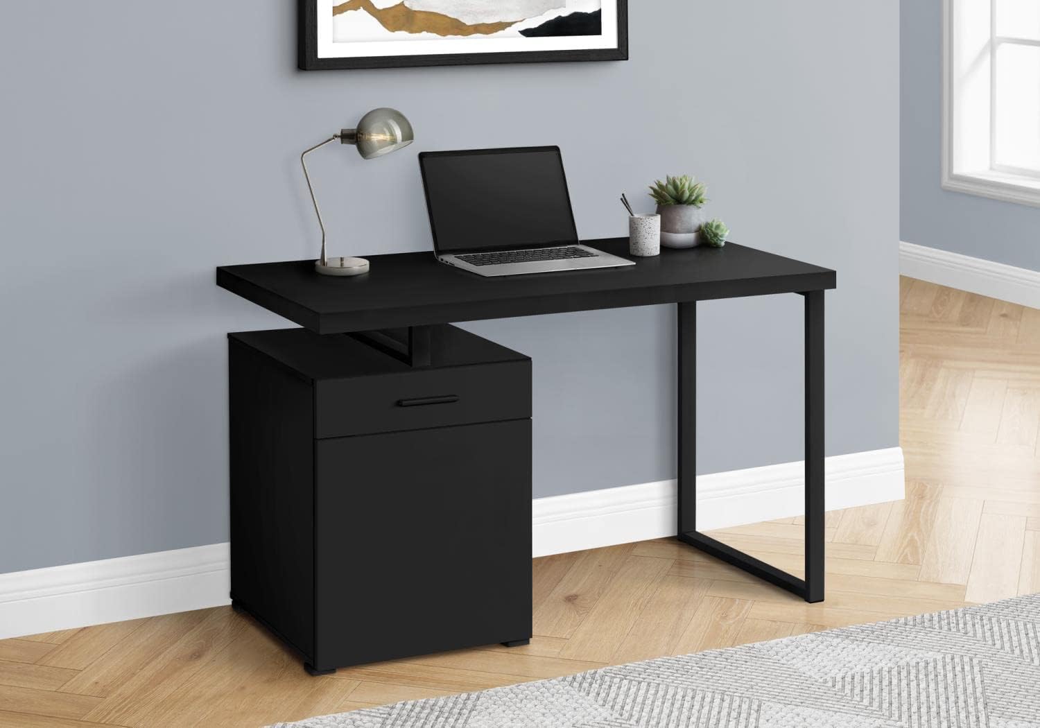 Monarch Specialties I 7761 Computer Desk, Home Office, Laptop, Left, Right Set-up, Storage Drawers, 48