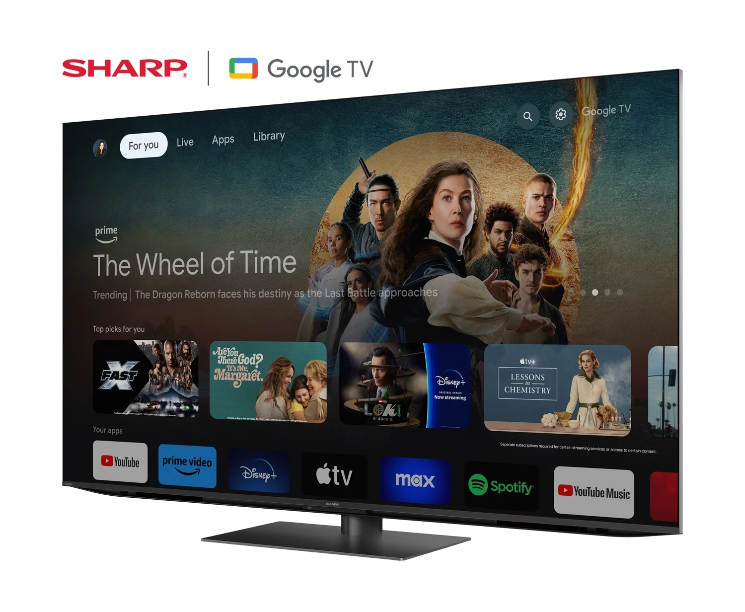 Sharp 65" Class 4K UHDTV (2160p) HDR Smart LED-LCD TV (4T-C65FV1U)