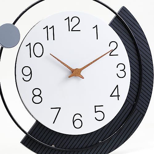 Wall Clock,Decorative Wall Clocks with Pendulum,Silent Quality Quartz Wall Clock Battery Operated,Large Wall Clock for Living Room,Kitchen,Home,Bathroom,Bedroom Wall Decor,15x20.5inch
