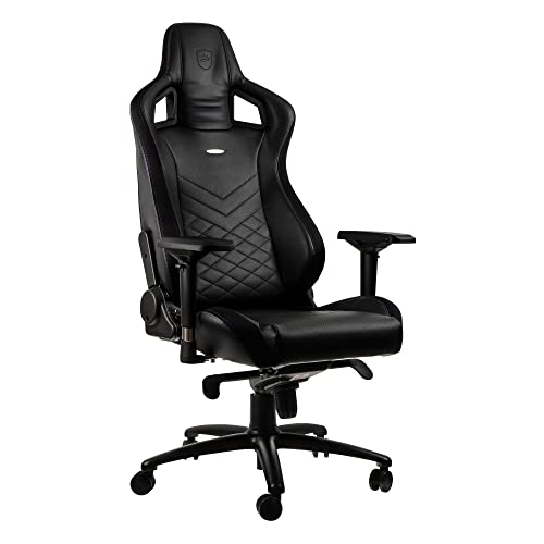 noblechairs EPIC SK Gaming Reclining Gaming Chair and Reclining Office Chair, PU FAUX LEATHER, black/blue/white