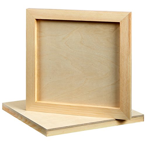 Artlicious - 5 Gallery Super Value Wood Panel Boards - Great Alternative to Canvas Panels, Stretched Canvas & Canvas Rolls (8x10, Gallery Profile)