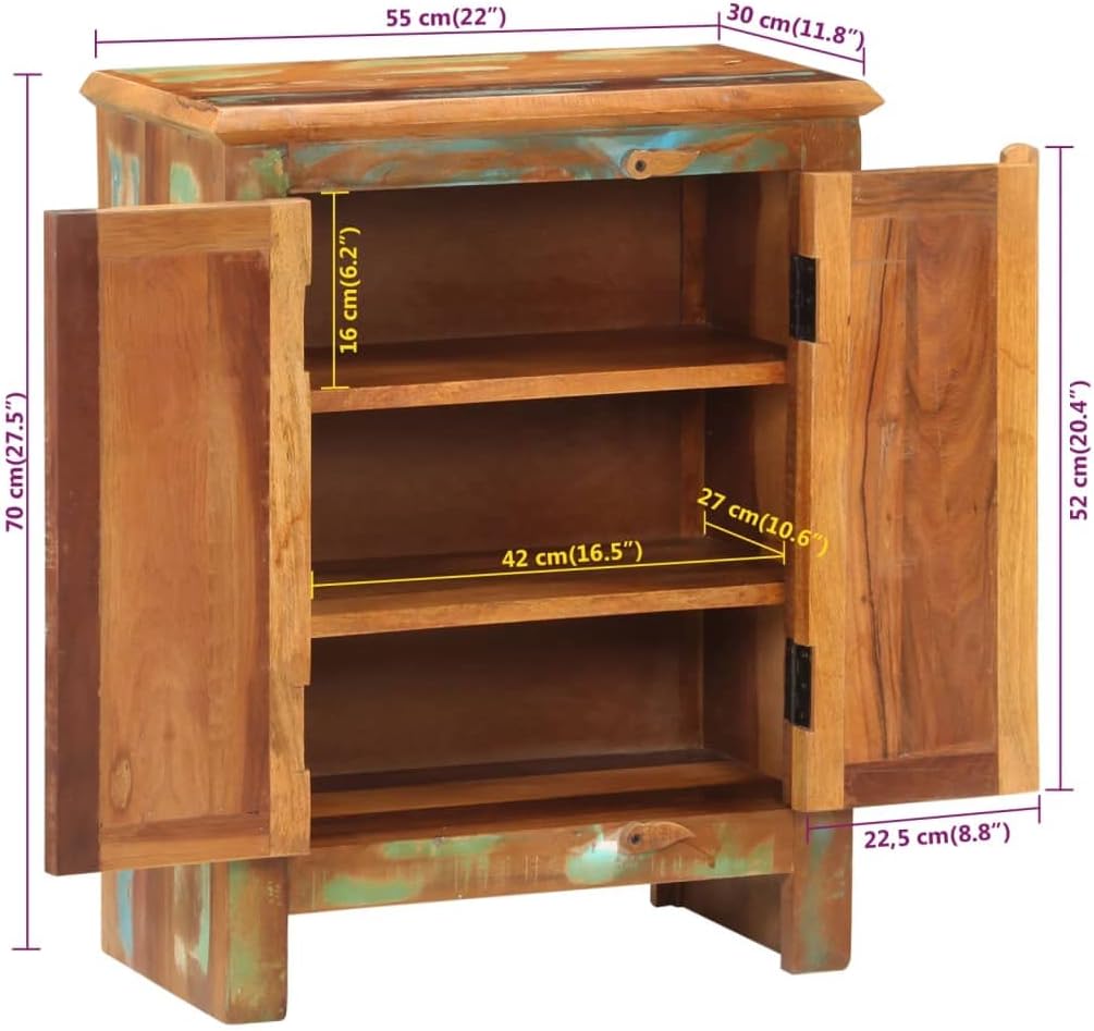 Sideboard with 2 Doors, Bedroom Dresser Bookcases Craft Cabinet Liquor Cabinet Suitable for Living Room Small Spaces Kitchens Entryway, 21.7