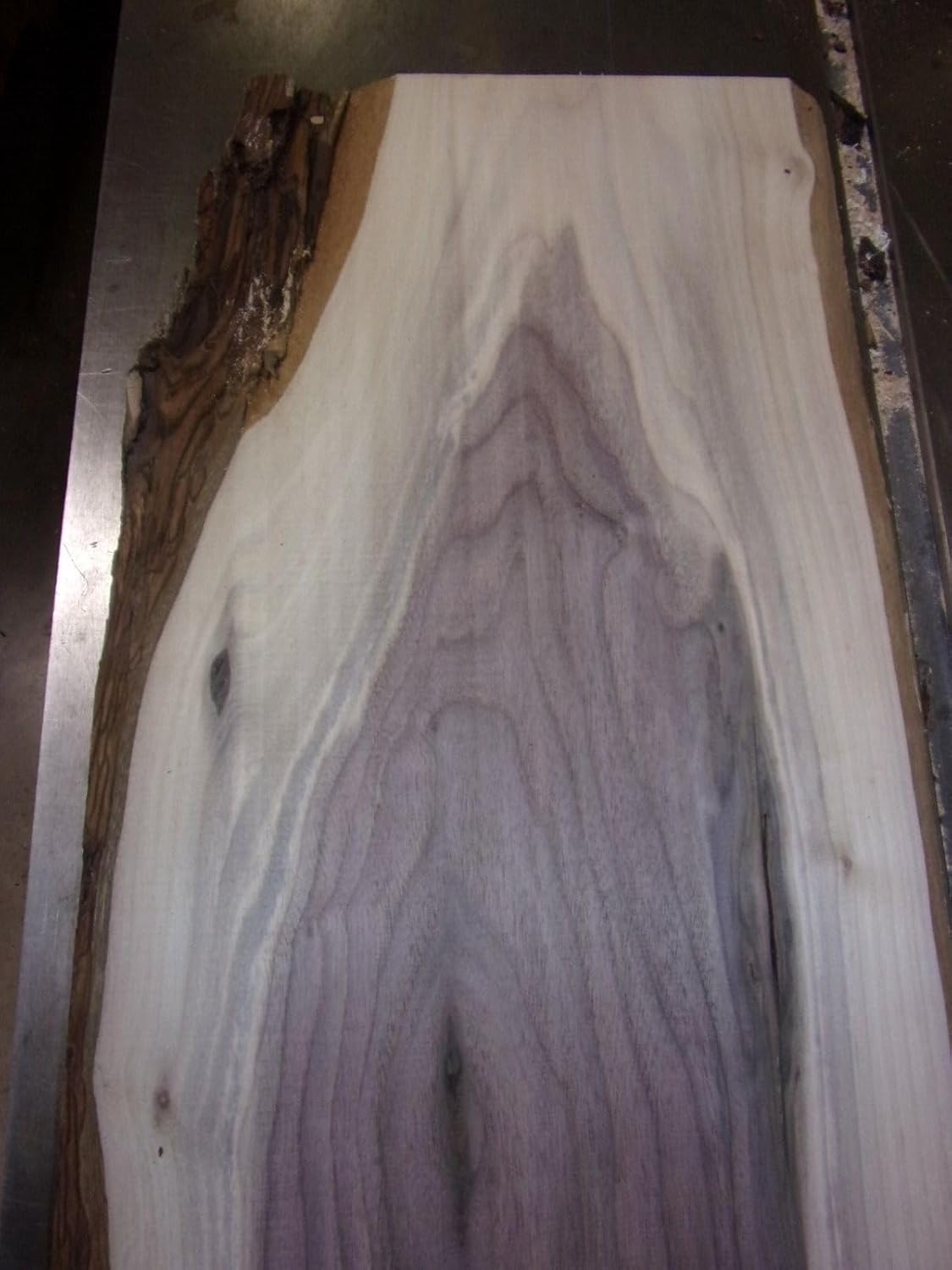 1 Pc Rustic Walnut Slab Kiln Dried Lumber Wood Live Edge Bark 7/8