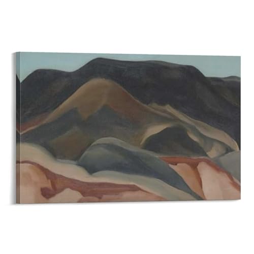 DYKJHAJ Georgia O'Keeffe Poster Another Place near Abiquiu Poster Canvas Wall Art Painting Poster For Room Aesthetic And Decor Poster For Living Room Bedroom Office Decor 16x24inch(40x60cm)