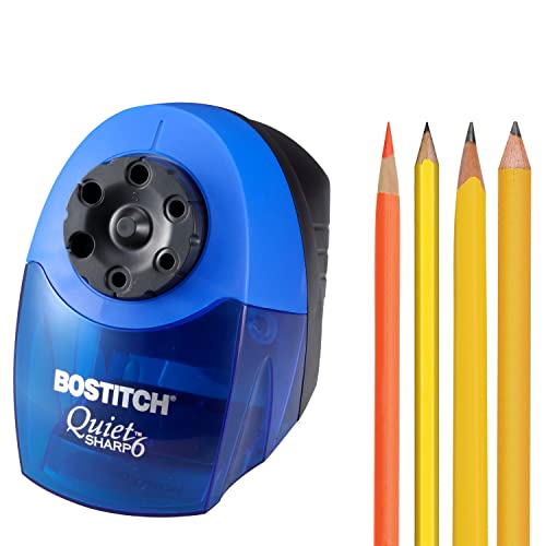 Stanley Bostitch SuperPro6 Commercial Pencil Sharpener with 6 Holes and Industrial Motor, Gray (EPS12HC)