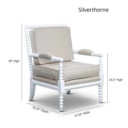 DTY Indoor Living Silverthorne Spindle Chair, Weathered Oak, Charcoal