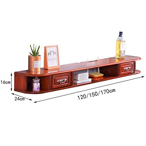 Floating TV Stand Cabinet Tv Stand Cabinet Tv Wall Units for Living Room Hanging Tv Set-Top Box Multimedia Storage Rack,Can Bear 50Kg,Used in Living Room Bedroom