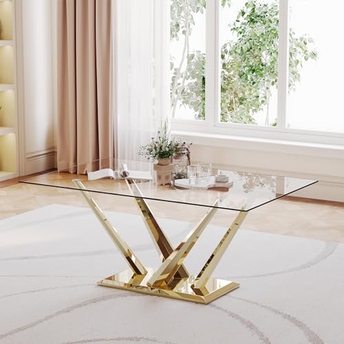 Luxury Glass Dining Table for 4-6, 63
