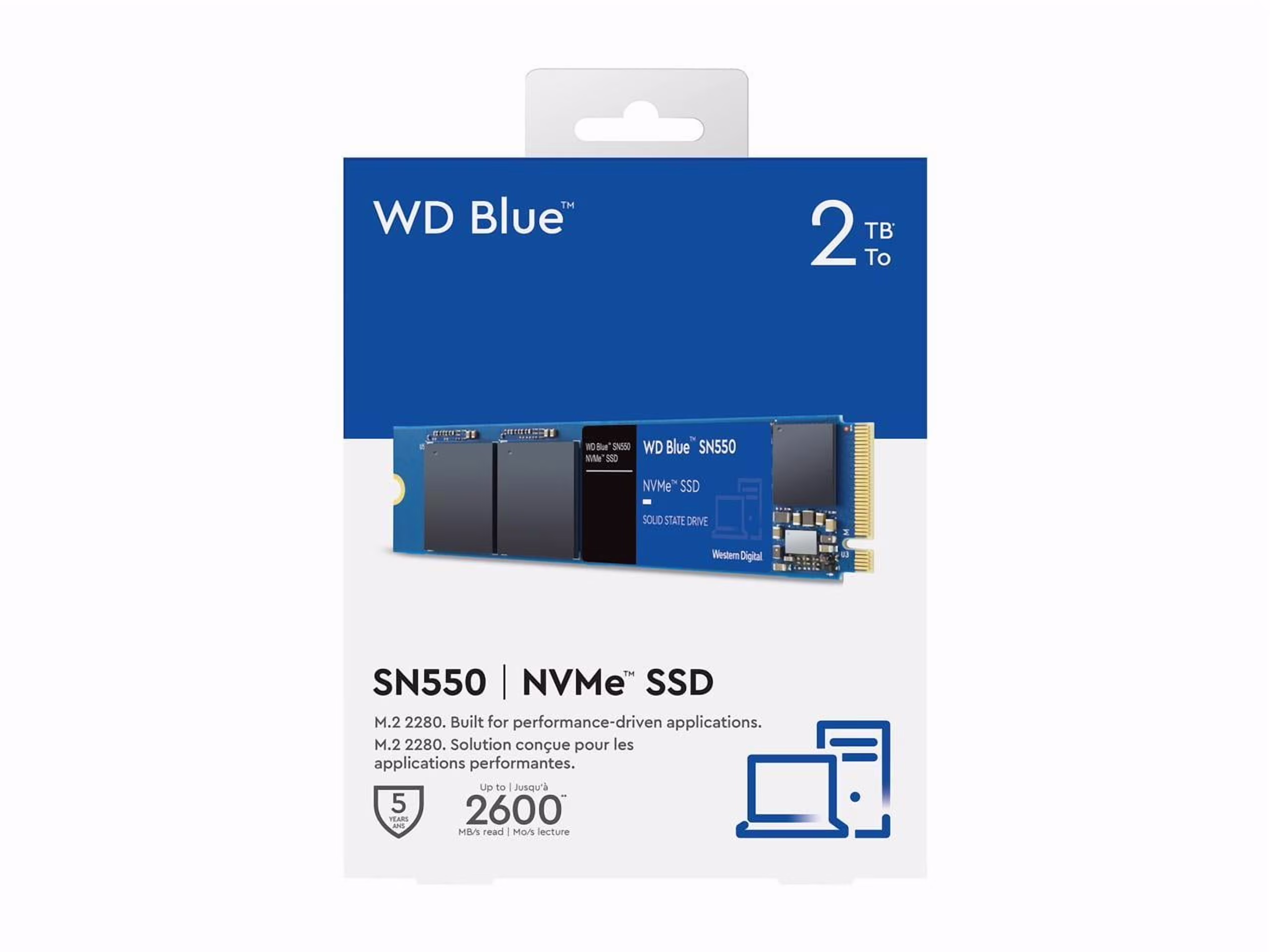 WD Blue SN550 NVMe 2TB Solid State Drive SSD