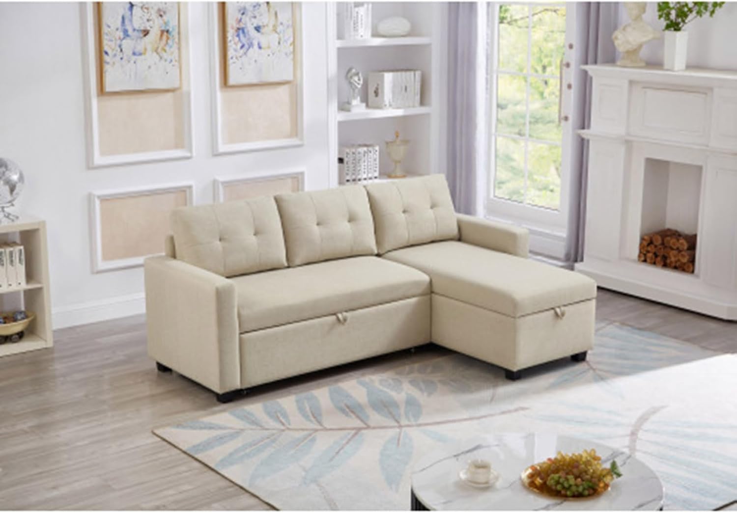 Convertible Sectional Sofa Couch, 81.5