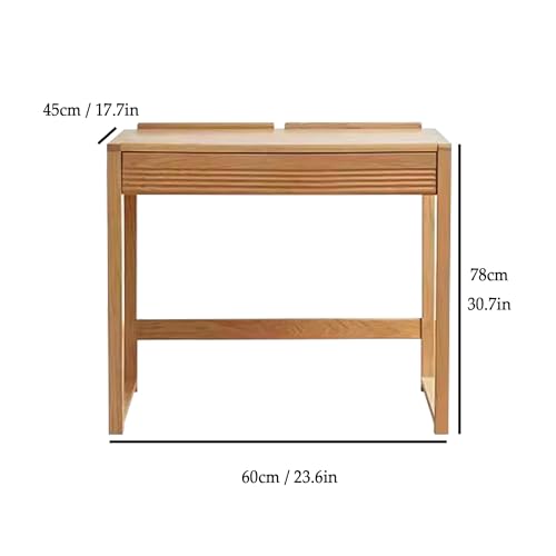 Pure Solid Wood Desk Set Modern Simple Ash Wood Home Minimalis Writing Desk Office Computer Desk Wooden Coffee Table Painting Workbench Painting Table for Working Studying and Dining