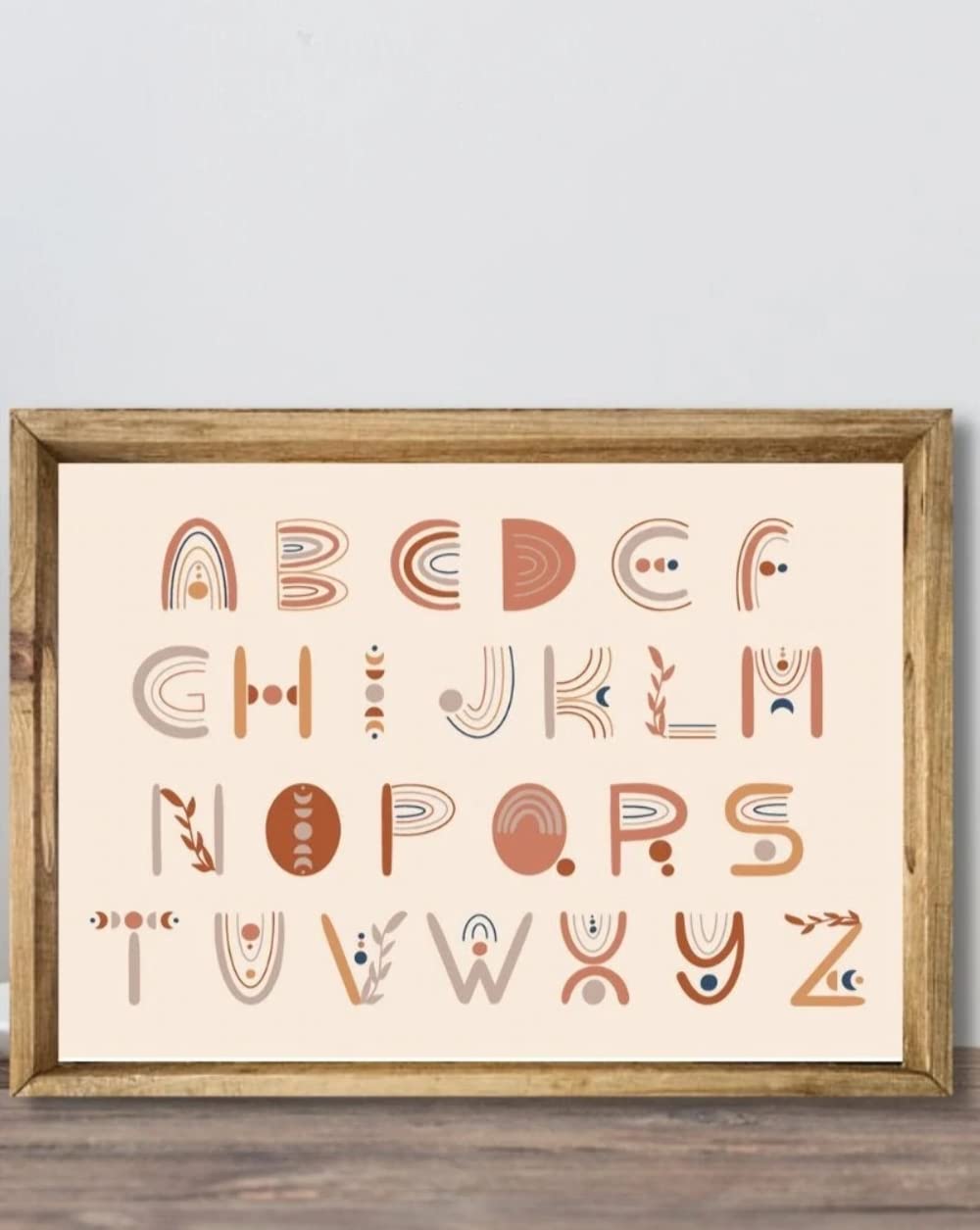 ABC Wooden Diaper Table Tray