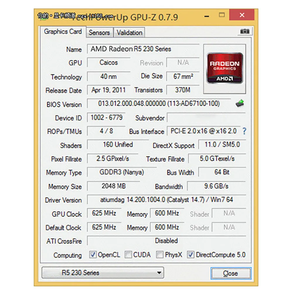 JINGSHA AMD R5 230 Computer Graphics Card, 2G GDDR3, HDMI VGA DVI Video Card ITX SFF Low Profile Ready GPU