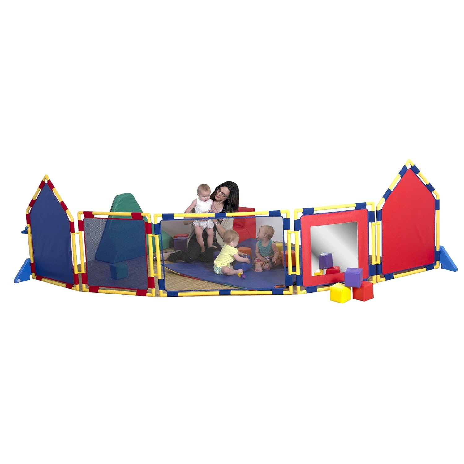 Children's Factory CF900-360 Baby Corral, Panel Room Divider Set for Indoor Play Yard for Infants & Babies, Use in Preschool/Daycare/Classroom