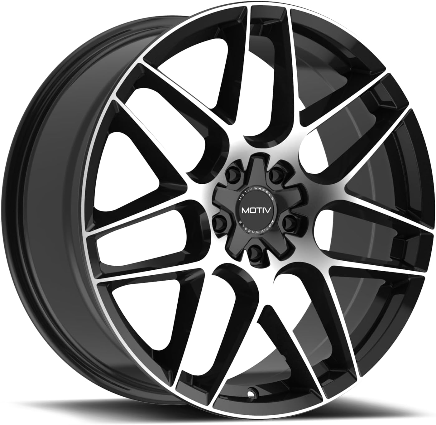 Motiv 435MB Foil Black Wheel with Gloss Machined (18 x 8. inches /5 x 115 mm, 20 mm Offset)