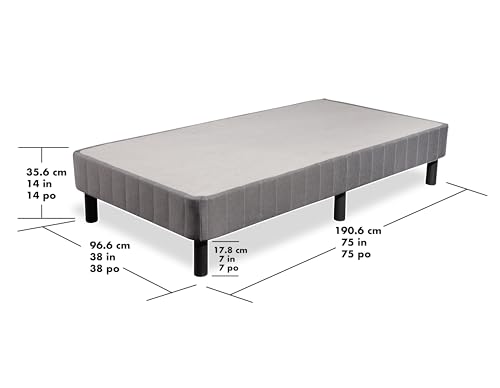 Hollywood Bed Frames Enforce Base Platform, Single, Gray