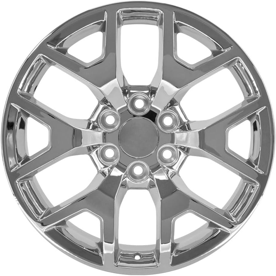 OE Wheels LLC 20 inch Rims Fits Chevy Silverado Tahoe Sierra Yukon Escalade CV92 20x9 Rims Chrome SET
