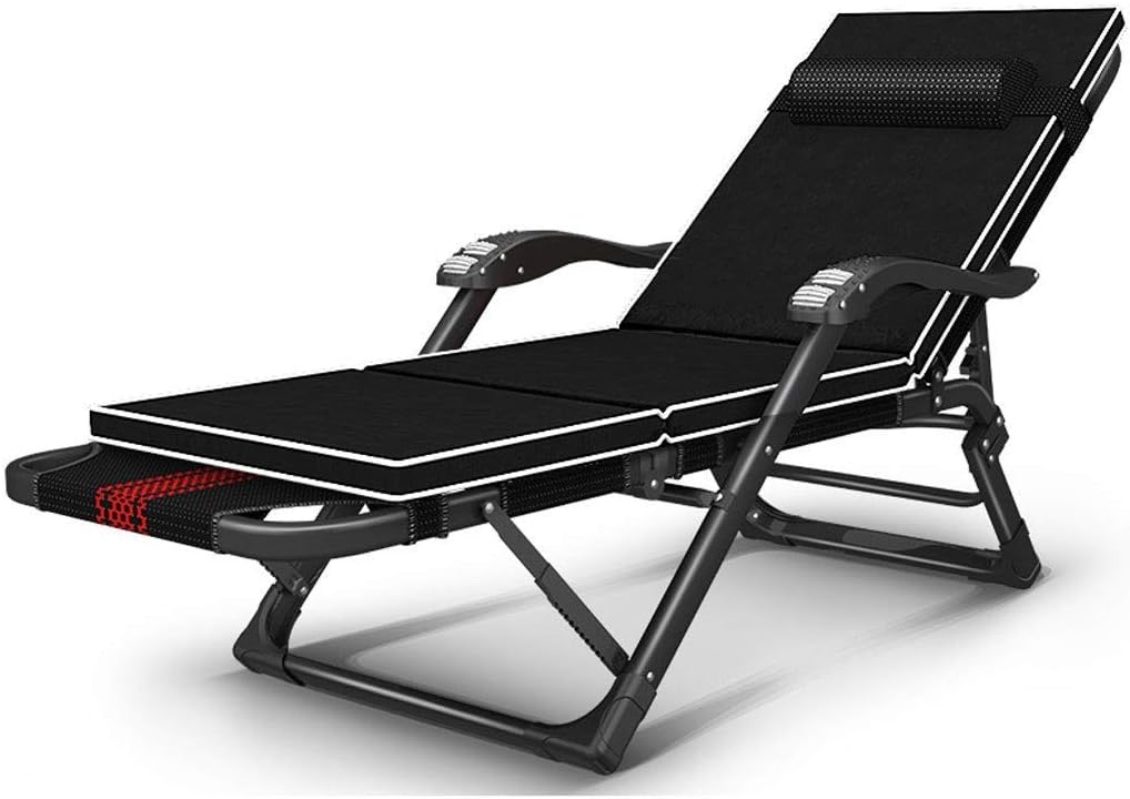 Office Desk Chair Patio Reclining Chairs,Zero Gravity Chair Summer Patio Chairs Reclining Fold Single Bed Adult Household Office Nap Artifact Sun Lounger Chair (C)