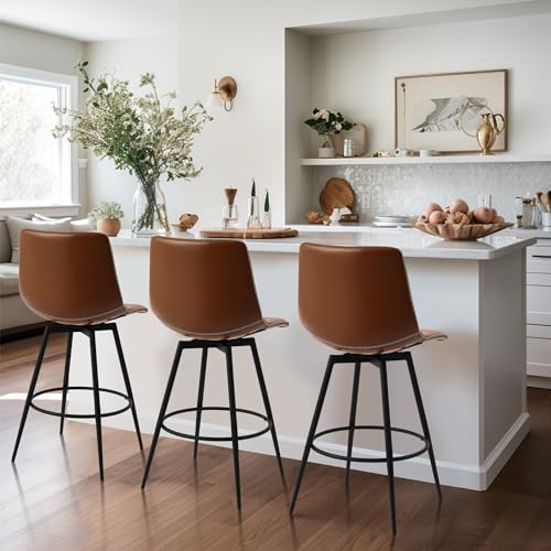 Swivel Counter Height Bar Stools, Armless 26