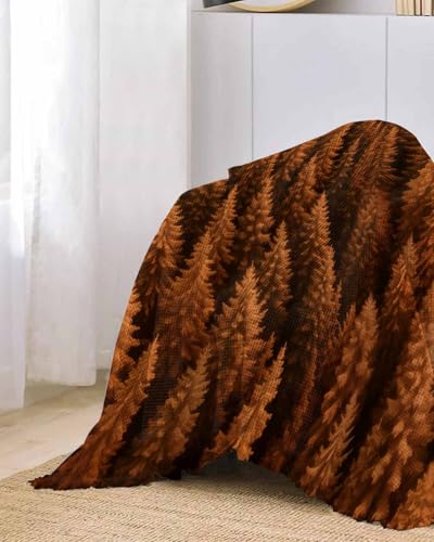 Pine Tree Black Gray Sofa Cover Couch Covers for 3-4 Cushion Couch Throw Couch Cover with Tassel Soft Sofa Slipcover Summer Forest Texture Couch Furniture Protector for Dog Pet 71