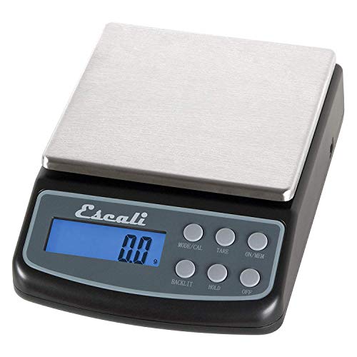 Escali Lab Weight Scale L Series, 8 x 5.75 x 2.5 in, Black