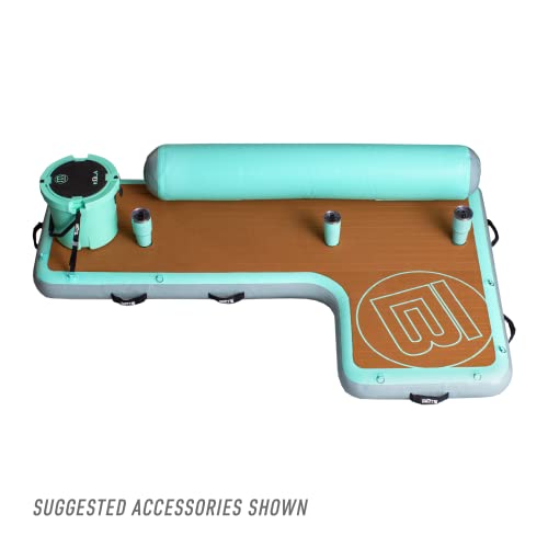 BOTE Aero Inflatable Hangout Suite Couch w/MAGNEPod, L Shape for Pool Lake Beach Float, Adults Kids Family Friendly, 8 Foot Classic Seafoam Multiple Styles